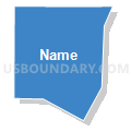 Census Tract 63.02, El Paso County, Colorado (Solid Fill with Shadow)