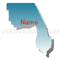 Census Tract 38.02, El Paso County, Colorado (Blue Gradient Fill with Shadow)