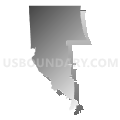 Census Tract 37.01, El Paso County, Colorado (Gray Gradient Fill with Shadow)