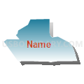 Census Tract 43, El Paso County, Colorado (Blue Gradient Fill with Shadow)