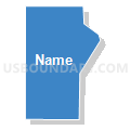 Census Tract 61, El Paso County, Colorado (Solid Fill with Shadow)