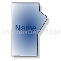 Census Tract 61, El Paso County, Colorado (Radial Fill with Shadow)