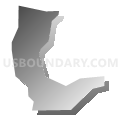 Census Tract 58, El Paso County, Colorado (Gray Gradient Fill with Shadow)