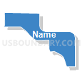 Census Tract 45.02, El Paso County, Colorado (Solid Fill with Shadow)