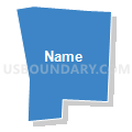 Census Tract 16, El Paso County, Colorado (Solid Fill with Shadow)