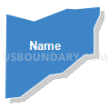 Census Tract 51.05, El Paso County, Colorado (Solid Fill with Shadow)