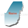 Census Tract 51.06, El Paso County, Colorado (Blue Gradient Fill with Shadow)