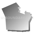 Census Tract 33.08, El Paso County, Colorado (Gray Gradient Fill with Shadow)