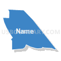 Census Tract 44.02, El Paso County, Colorado (Solid Fill with Shadow)