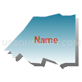 Census Tract 1.01, El Paso County, Colorado (Blue Gradient Fill with Shadow)