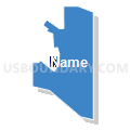 Census Tract 54, El Paso County, Colorado (Solid Fill with Shadow)