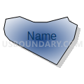 Census Tract 48, El Paso County, Colorado (Radial Fill with Shadow)