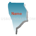 Census Tract 79, El Paso County, Colorado (Blue Gradient Fill with Shadow)