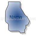 Census Tract 40.08, El Paso County, Colorado (Radial Fill with Shadow)