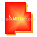 Census Tract 9701, Minidoka County, Idaho (Bright Blending Fill with Shadow)
