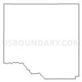 Census Tract 9601, Gooding County, Idaho (Light Gray Border)