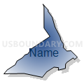 Census Tract 16.02, Bannock County, Idaho (Radial Fill with Shadow)