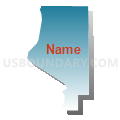 Census Tract 9, Kootenai County, Idaho (Blue Gradient Fill with Shadow)