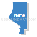 Census Tract 9, Kootenai County, Idaho (Solid Fill with Shadow)
