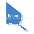 Census Tract 8, Kootenai County, Idaho (Solid Fill with Shadow)