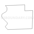 Census Tract 8057.01, Cook County, Illinois (Light Gray Border)