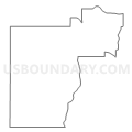 Census Tract 9605, Allamakee County, Iowa (Light Gray Border)