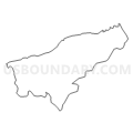 Census Tract 9707, Harlan County, Kentucky (Light Gray Border)