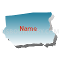 Census Tract 408.04, Livingston Parish, Louisiana (Blue Gradient Fill with Shadow)