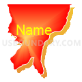 Census Tract 9502, Washington Parish, Louisiana (Bright Blending Fill with Shadow)