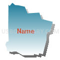 Census Tract 9507, Washington Parish, Louisiana (Blue Gradient Fill with Shadow)