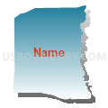 Census Tract 9536, Tangipahoa Parish, Louisiana (Blue Gradient Fill with Shadow)