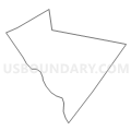 Census Tract 6111.01, Bristol County, Massachusetts (Light Gray Border)