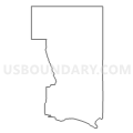 Census Tract 1, Schoolcraft County, Michigan (Light Gray Border)