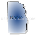 Census Tract 28.01, Kalamazoo County, Michigan (Radial Fill with Shadow)