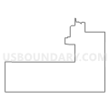 Census Tract 5703, Rock County, Minnesota (Light Gray Border)