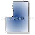 Census Tract 9403, Mahnomen County, Minnesota (Radial Fill with Shadow)