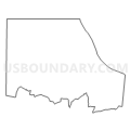 Census Tract 9501, Tishomingo County, Mississippi (Light Gray Border)