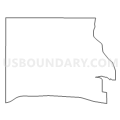 Census Tract 9598, Lincoln County, Nebraska (Light Gray Border)