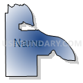Census Tract 9669, Otoe County, Nebraska (Radial Fill with Shadow)