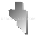 Census Tract 9637, Jefferson County, Nebraska (Gray Gradient Fill with Shadow)