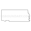Census Tract 9701, Traill County, North Dakota (Light Gray Border)