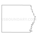 Census Tract 9505, Pembina County, North Dakota (Light Gray Border)
