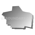 Census Tract 109, Hamilton County, Ohio (Gray Gradient Fill with Shadow)