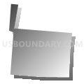 Census Tract 234, Hamilton County, Ohio (Gray Gradient Fill with Shadow)