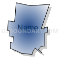 Census Tract 239.02, Hamilton County, Ohio (Radial Fill with Shadow)
