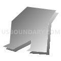 Census Tract 254.02, Hamilton County, Ohio (Gray Gradient Fill with Shadow)