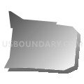 Census Tract 256, Hamilton County, Ohio (Gray Gradient Fill with Shadow)