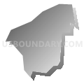 Census Tract 85.02, Hamilton County, Ohio (Gray Gradient Fill with Shadow)