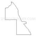 Census Tract 203.01, Meade County, South Dakota (Light Gray Border)