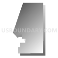Census Tract 9541, Codington County, South Dakota (Gray Gradient Fill with Shadow)